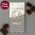 Personalised Birthday Marble And Rose Gold Chocolate Bar