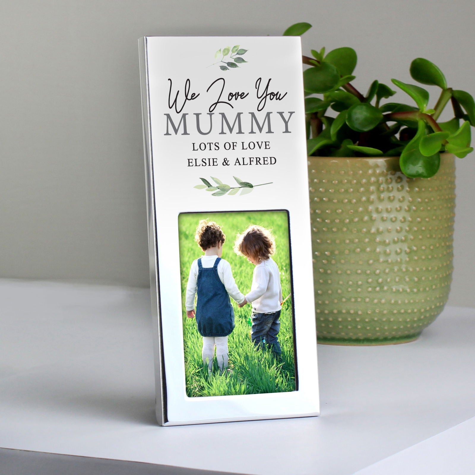 Personalised Botanical 2x3 Inch Photo Frame