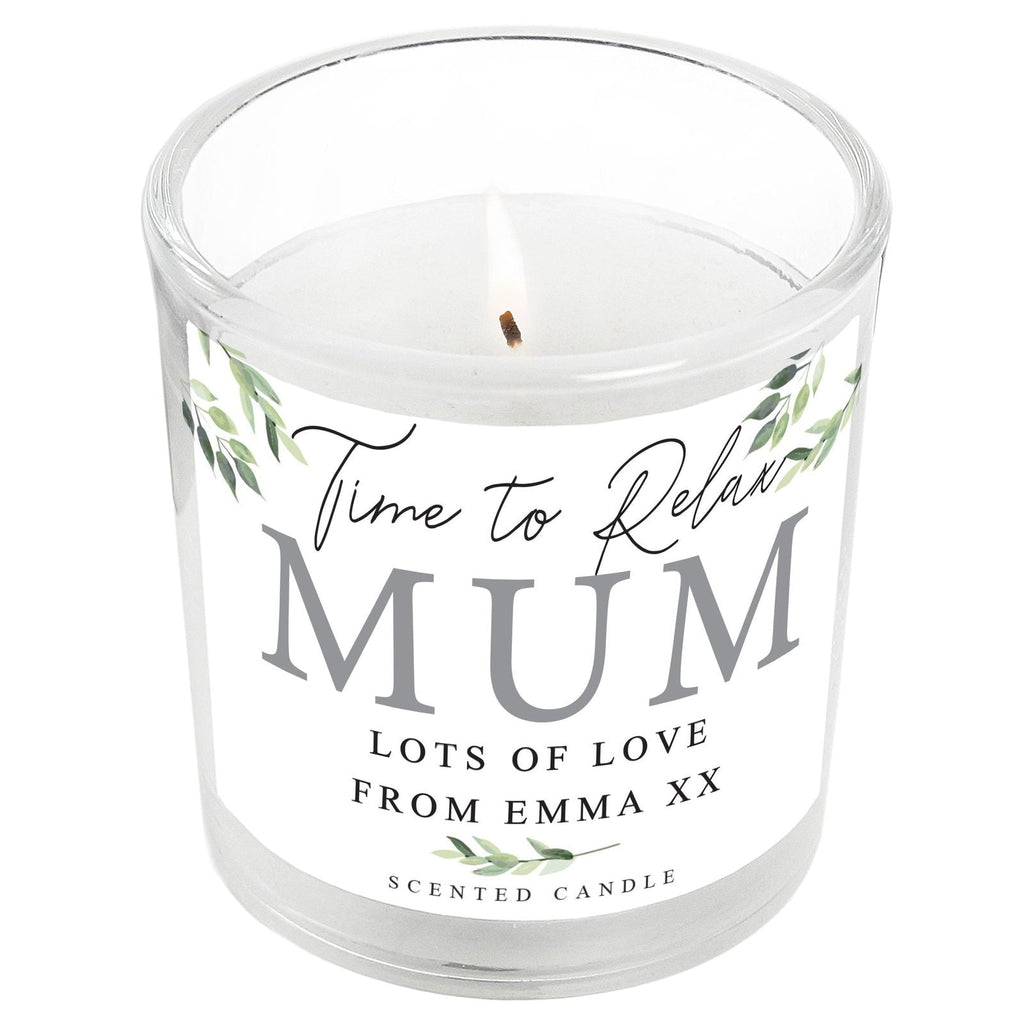 Personalised Botanical Scented Jar Candle