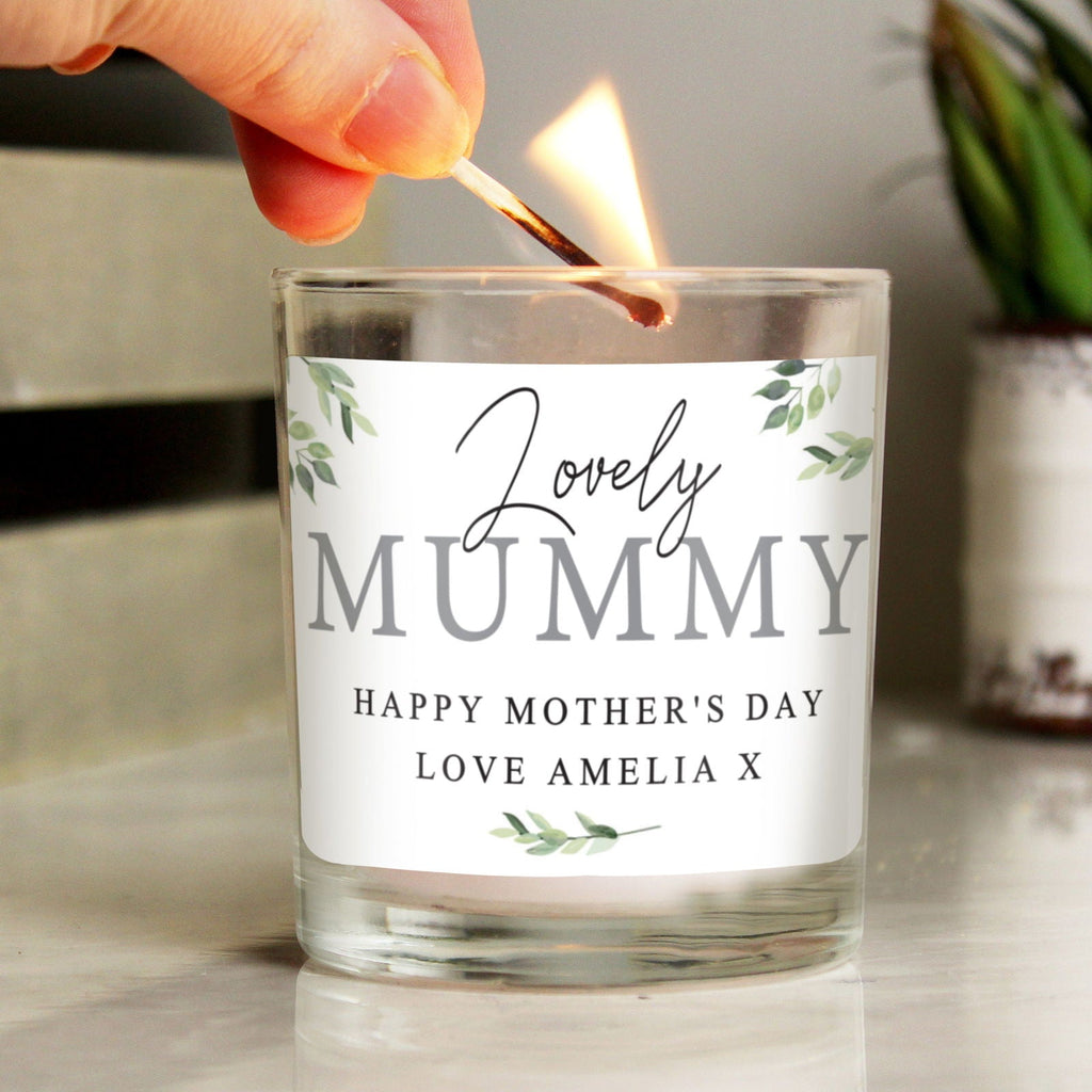 Personalised Botanical Scented Jar Candle
