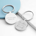 Personalised Brothers Round Keyring