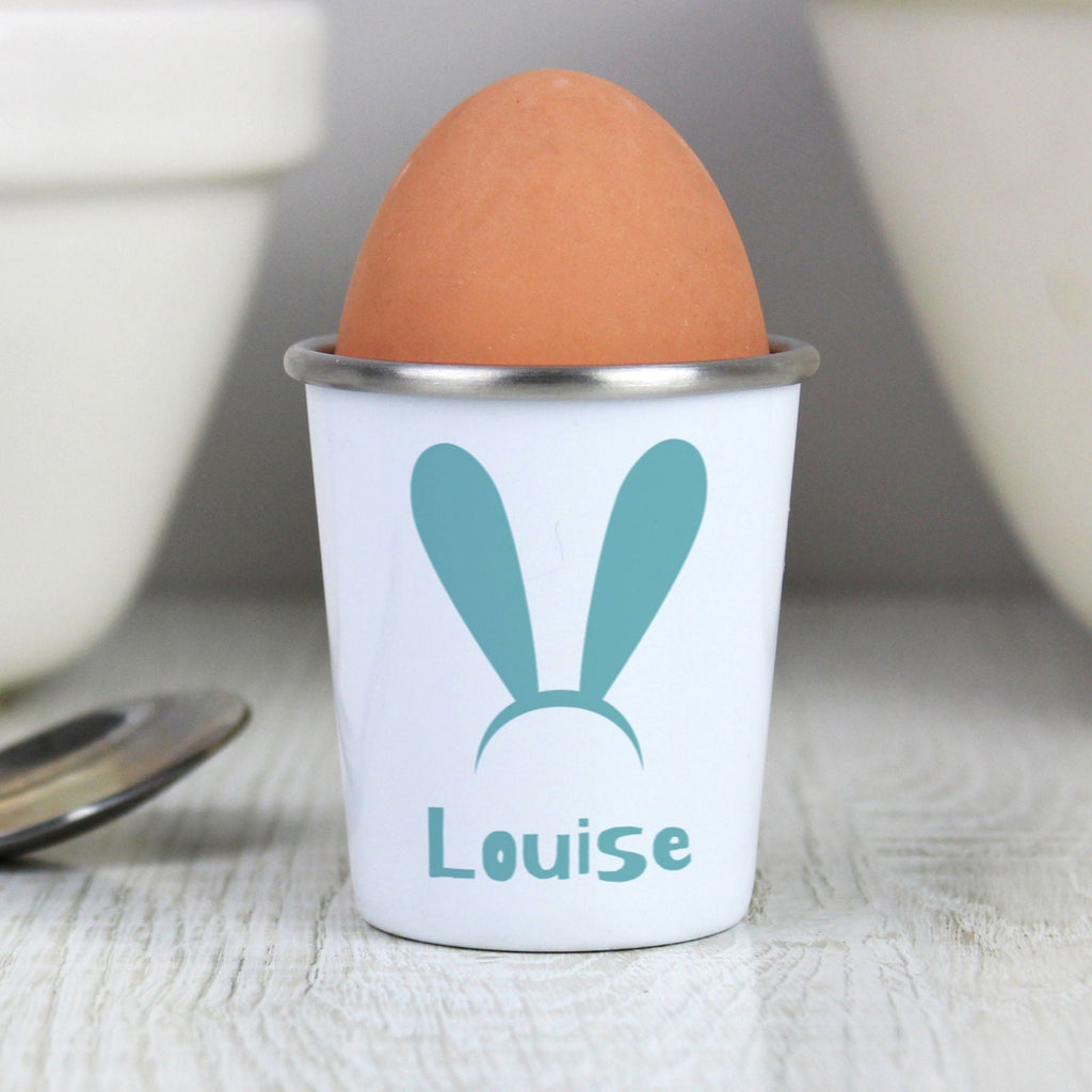 Personalised Bunny Ears Egg Cup