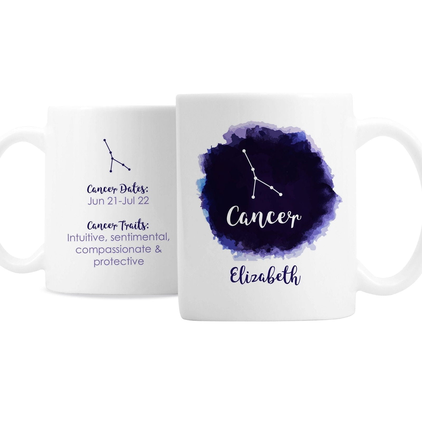 Personalised Cancer Zodiac Star Sign Mug (June 21st - July 22nd)