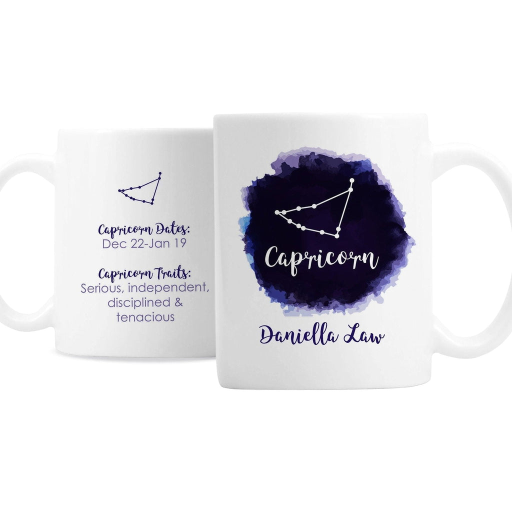 Personalised Capricorn Zodiac Star Sign Mug (December 22nd - 19th January)