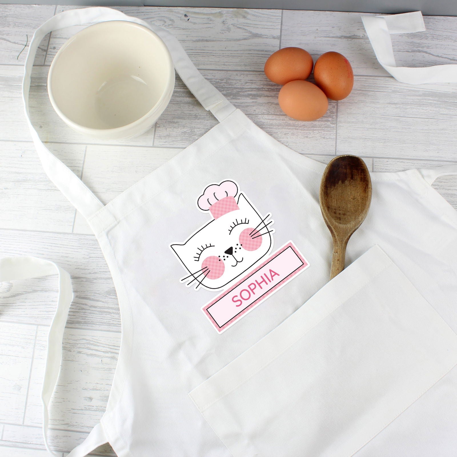 Personalised Cat Children's Apron