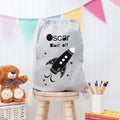 Personalised Children's Space Rocket Pe Kit Bag