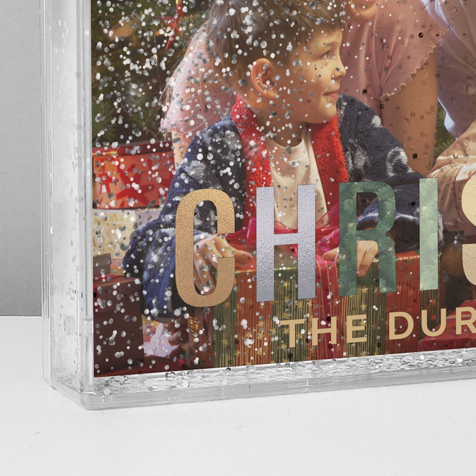 Personalised Christmas 6x4 Inch Glitter Shaker Photo Frame