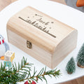 Personalised Christmas Scene Keepsake Chest
