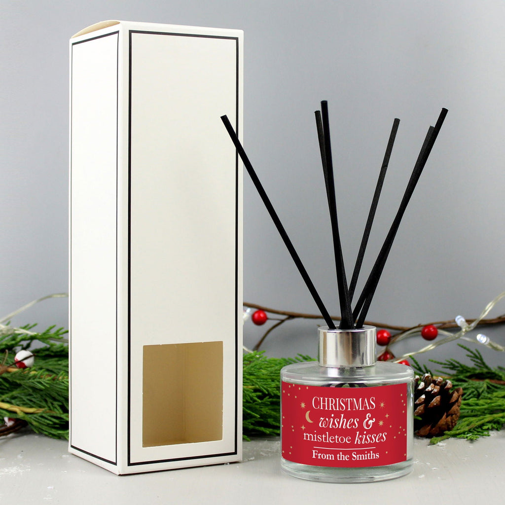 Personalised Christmas Wishes Reed Diffuser
