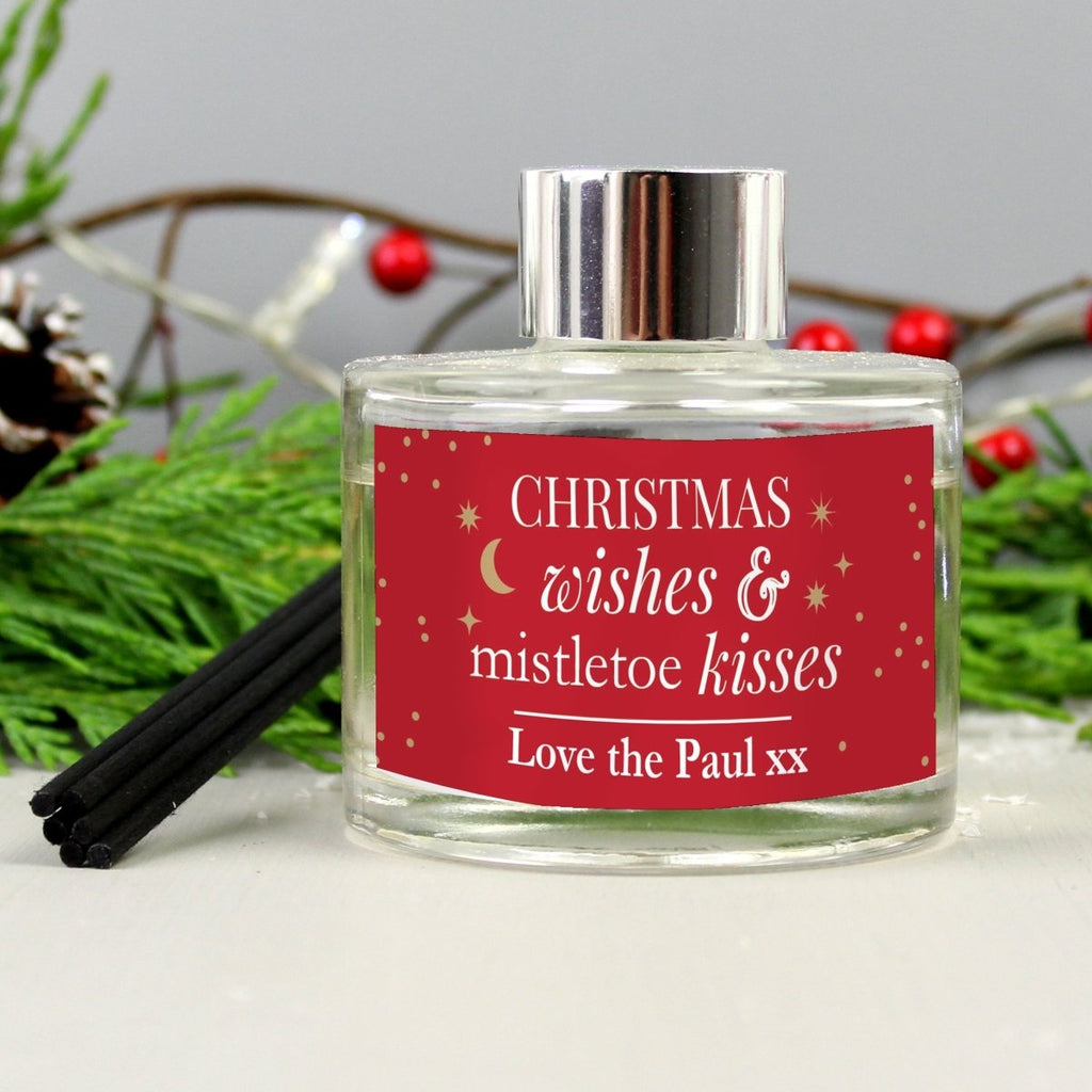 Personalised Christmas Wishes Reed Diffuser