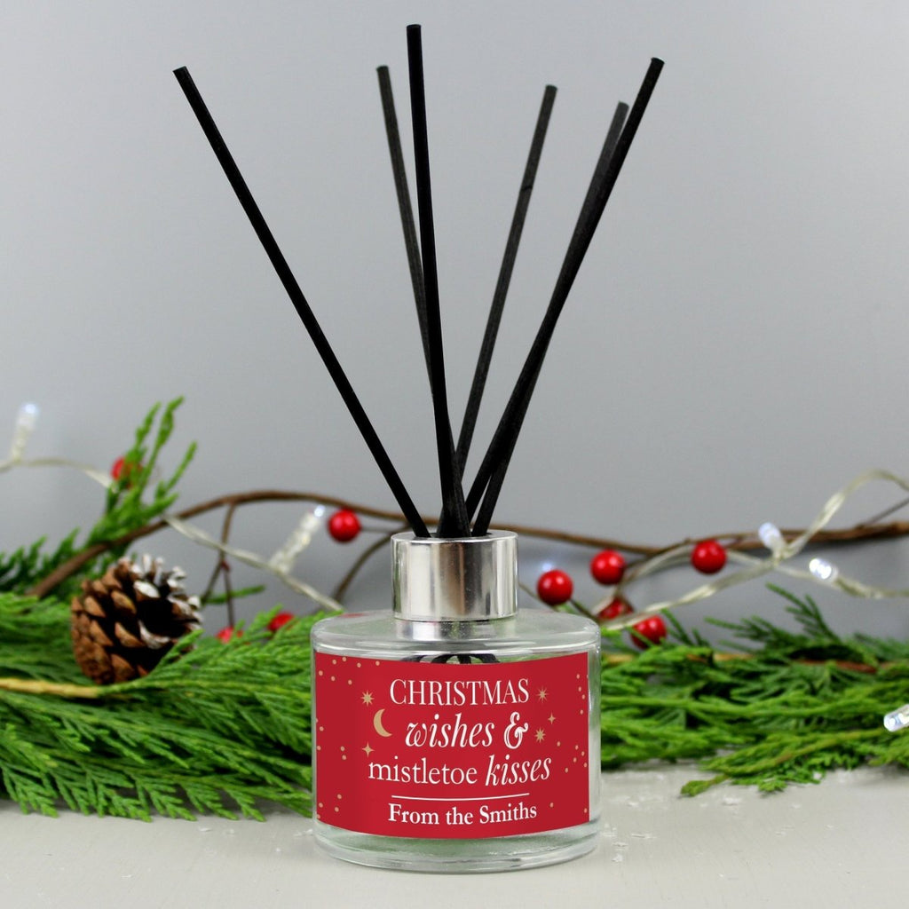 Personalised Christmas Wishes Reed Diffuser