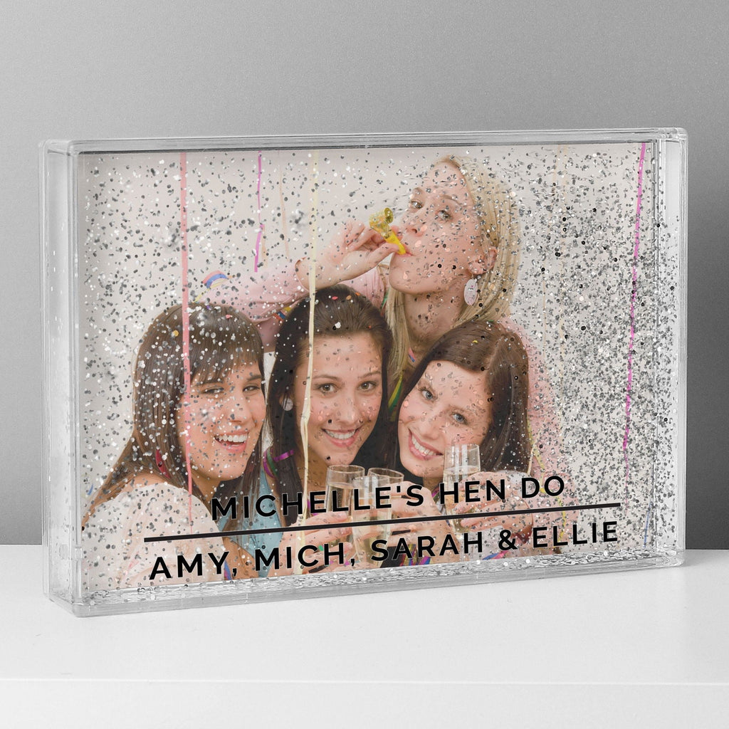 Personalised Classic 6x4 Inch Glitter Shaker Photo Frame