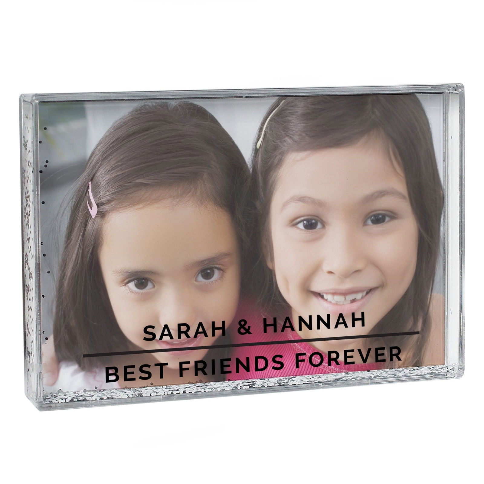 Personalised Classic 6x4 Inch Glitter Shaker Photo Frame