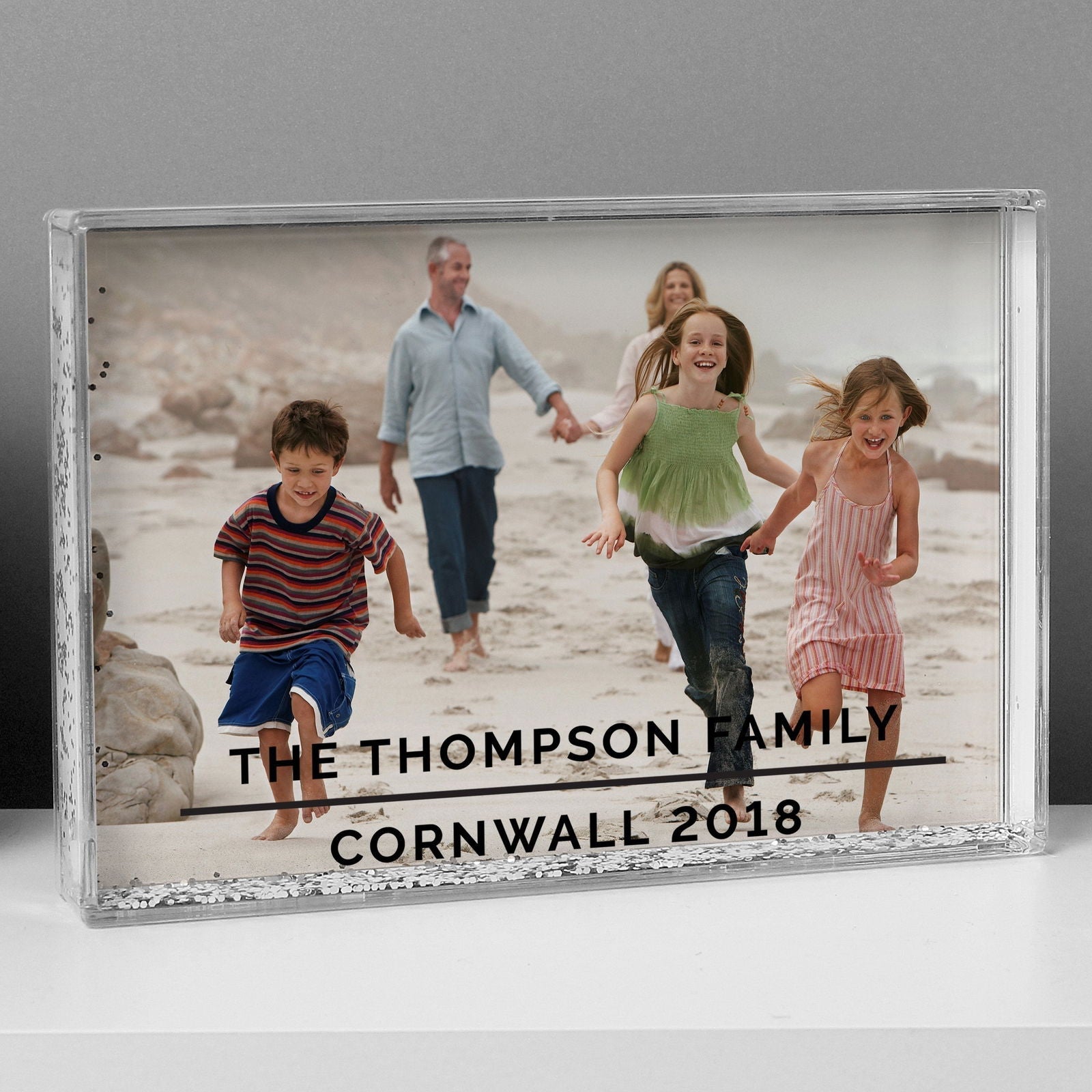 Personalised Classic 6x4 Inch Glitter Shaker Photo Frame