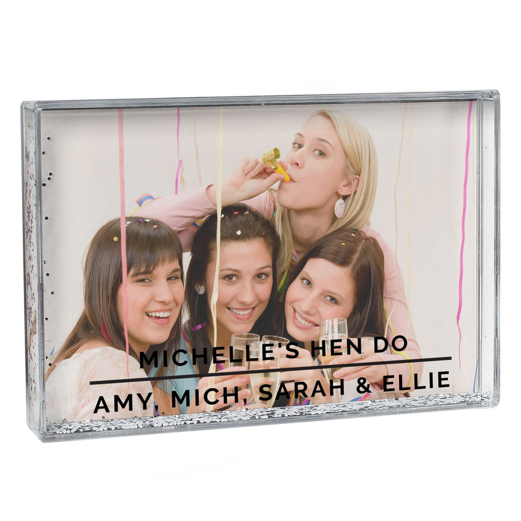 Personalised Classic 6x4 Inch Glitter Shaker Photo Frame