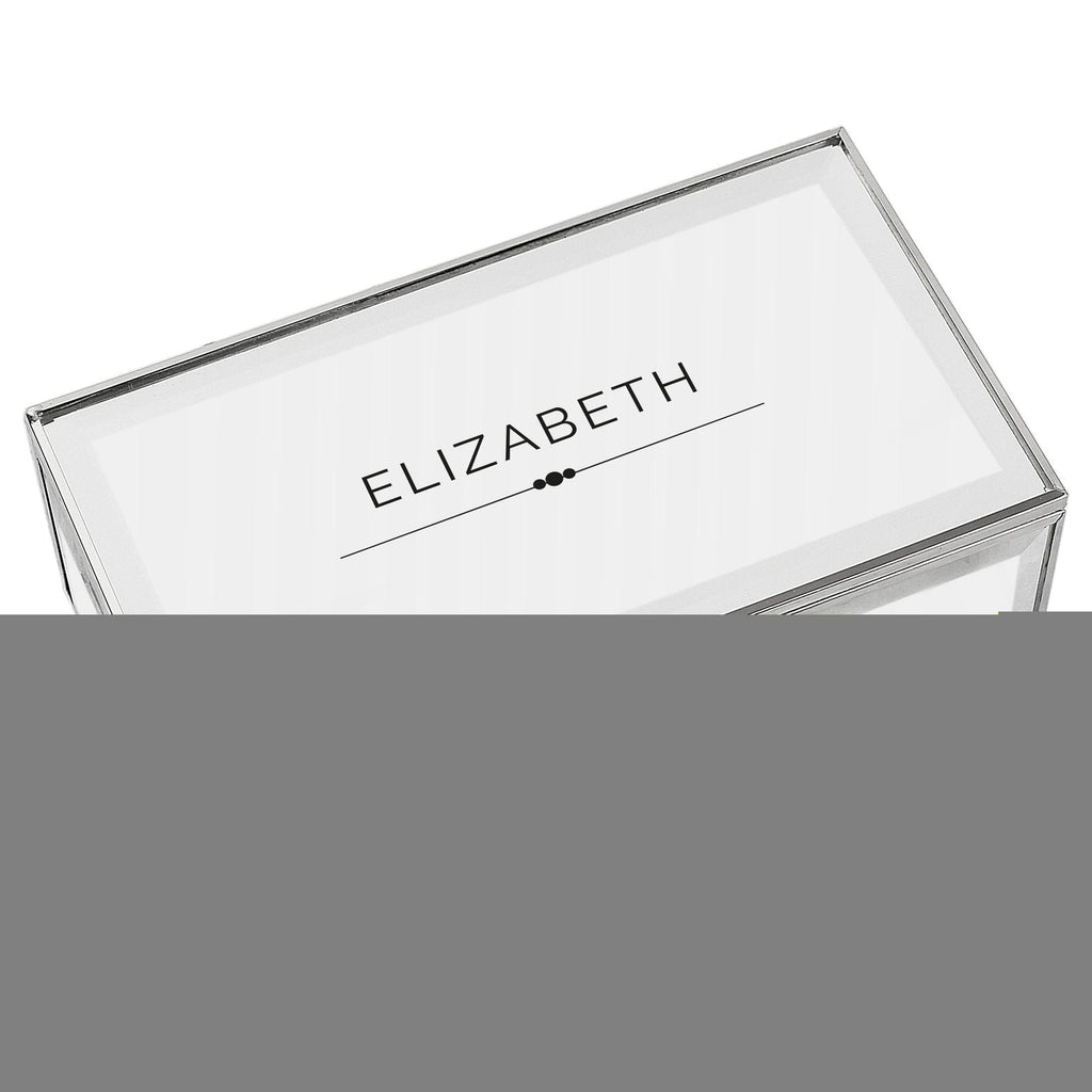 Personalised Classic Mirrored Jewellery Box