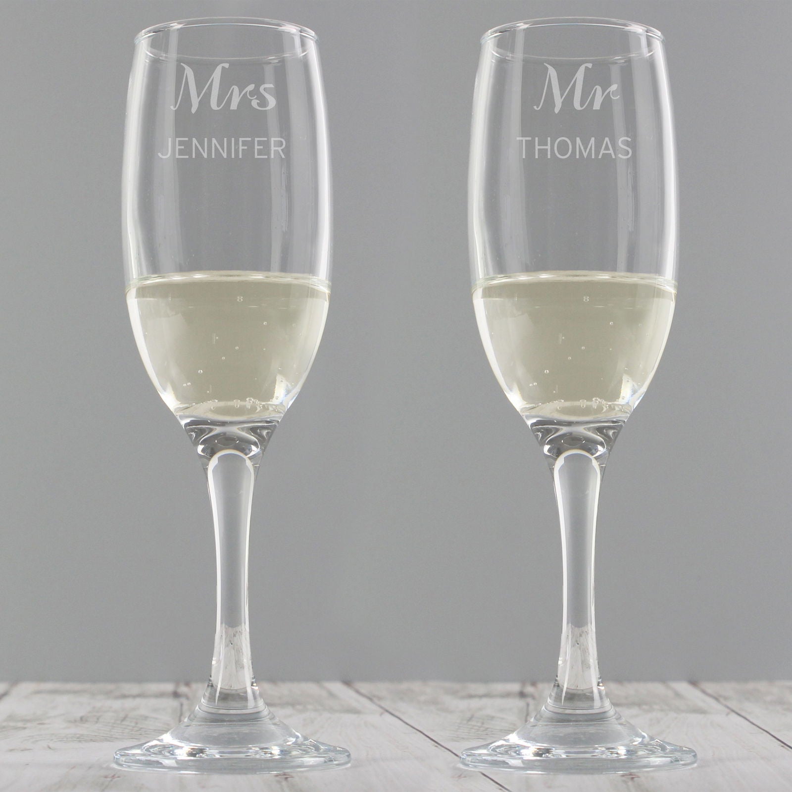 Personalised Classic Pair Of Flutes