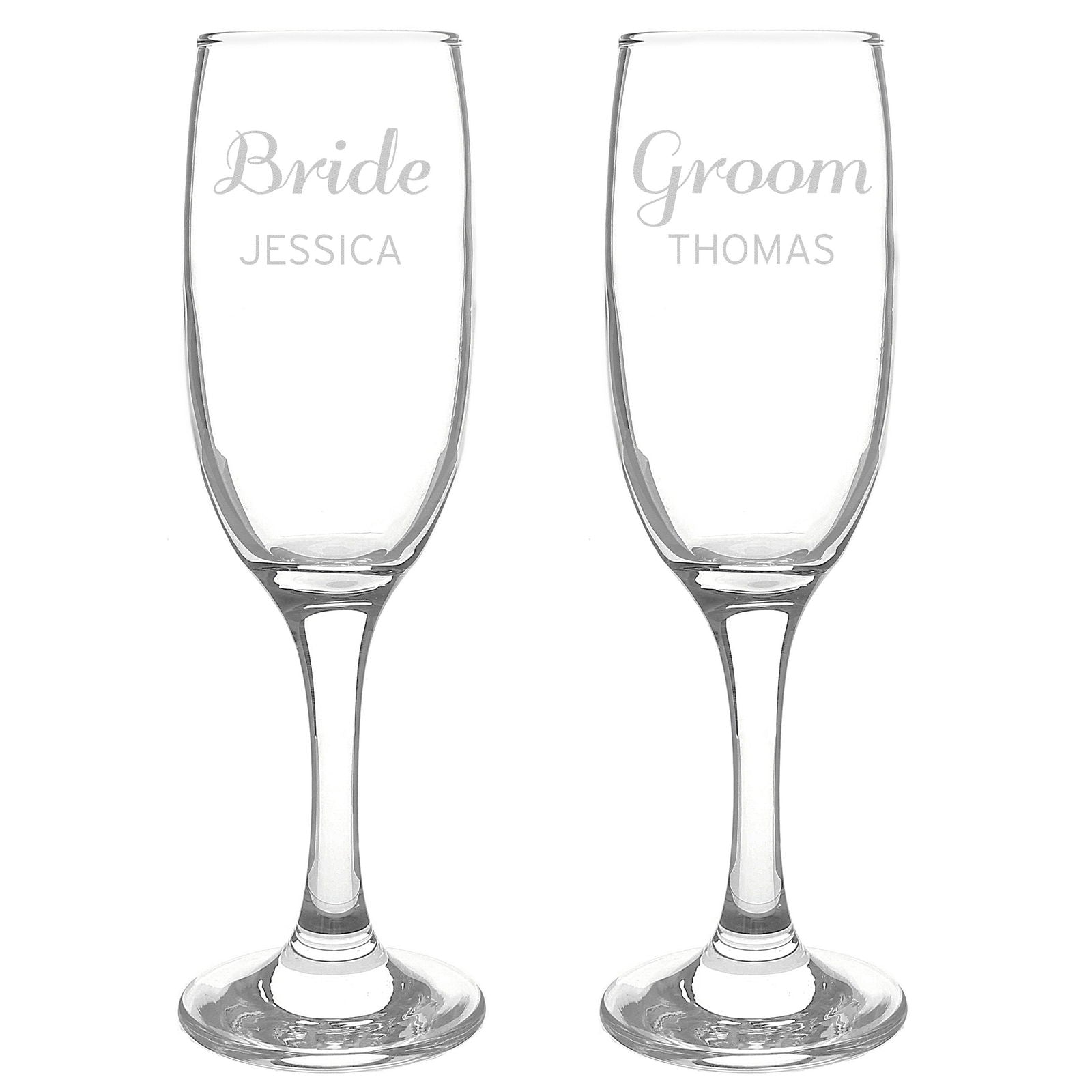 Personalised Classic Pair Of Flutes
