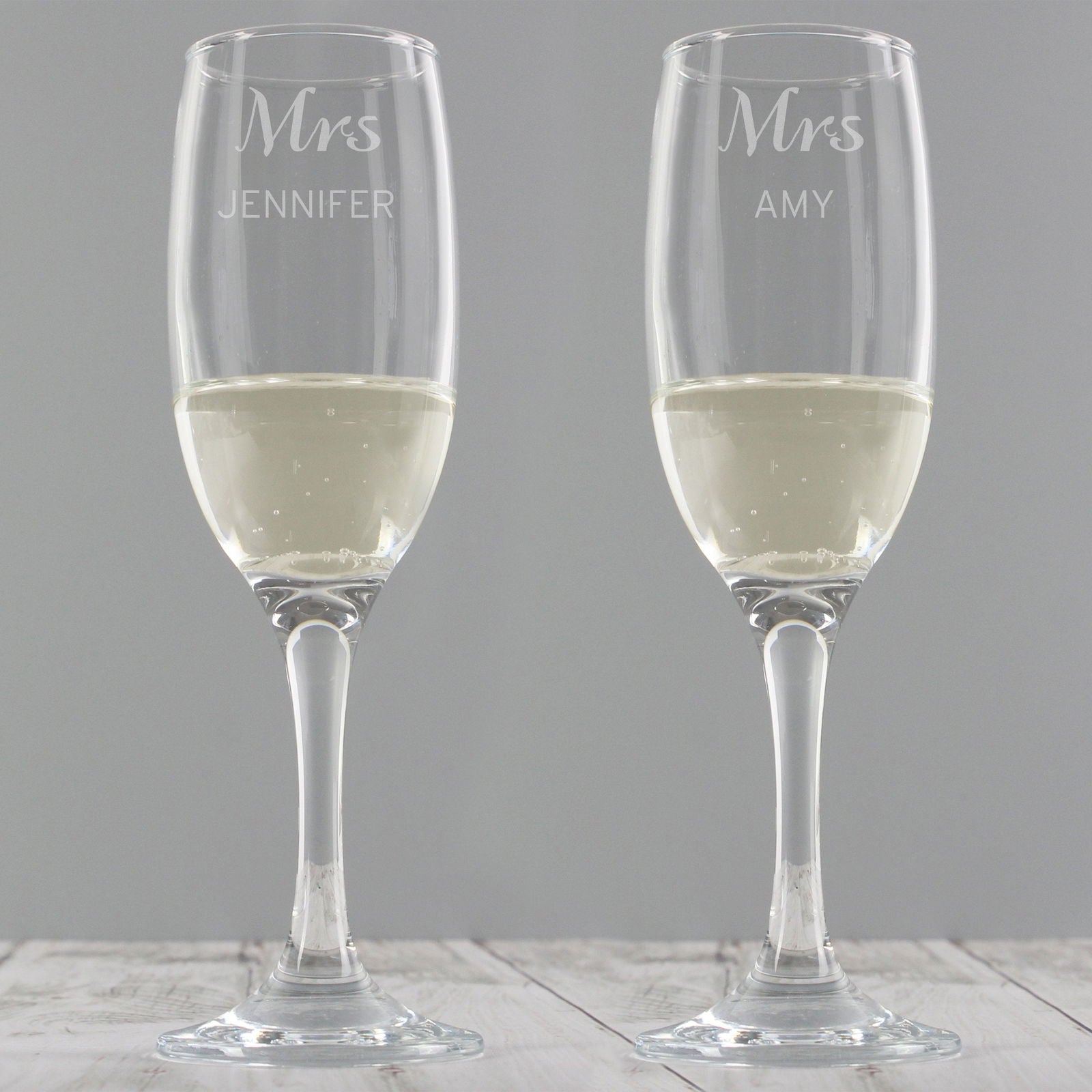 Personalised Classic Pair Of Flutes