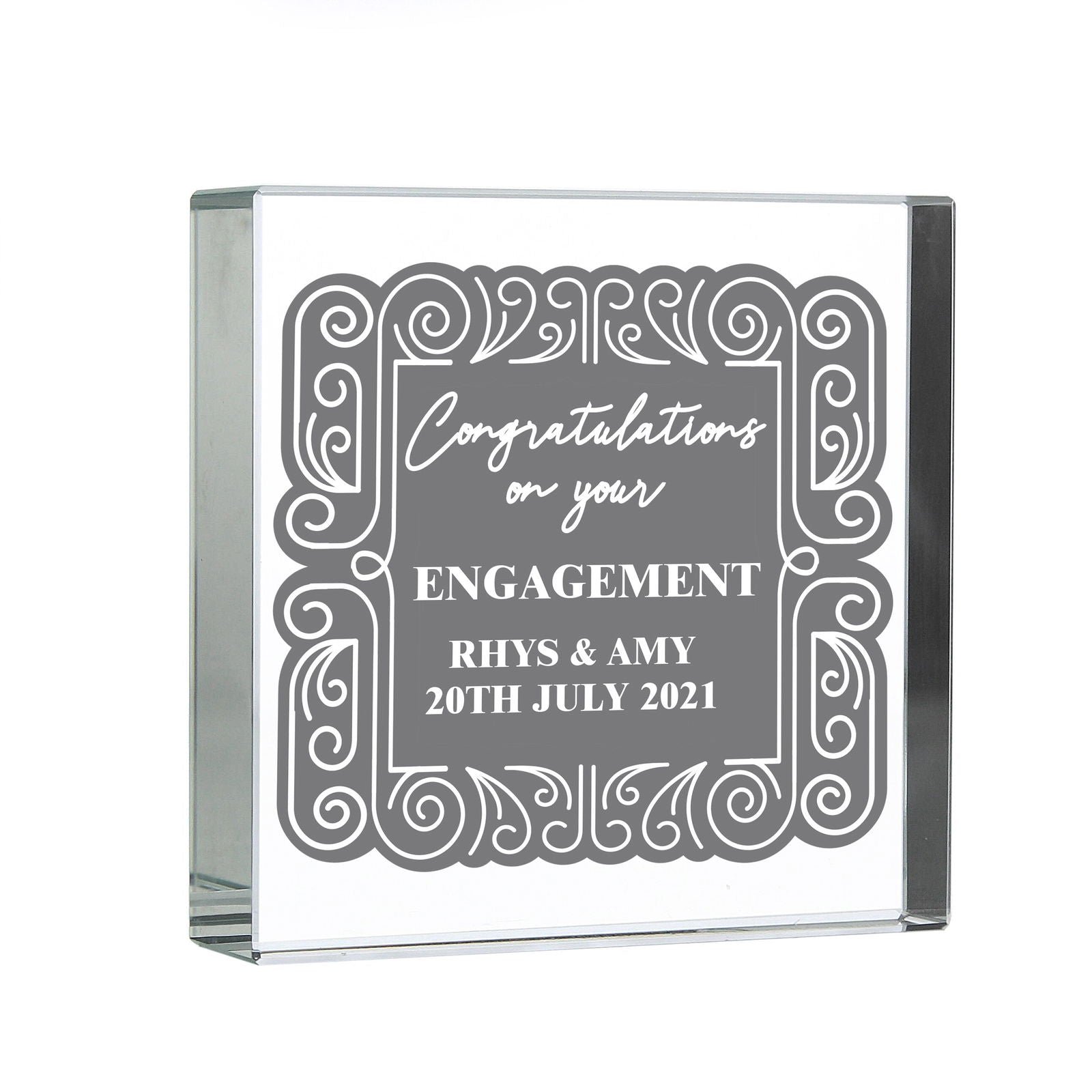 Personalised Congratulations Large Crystal Token
