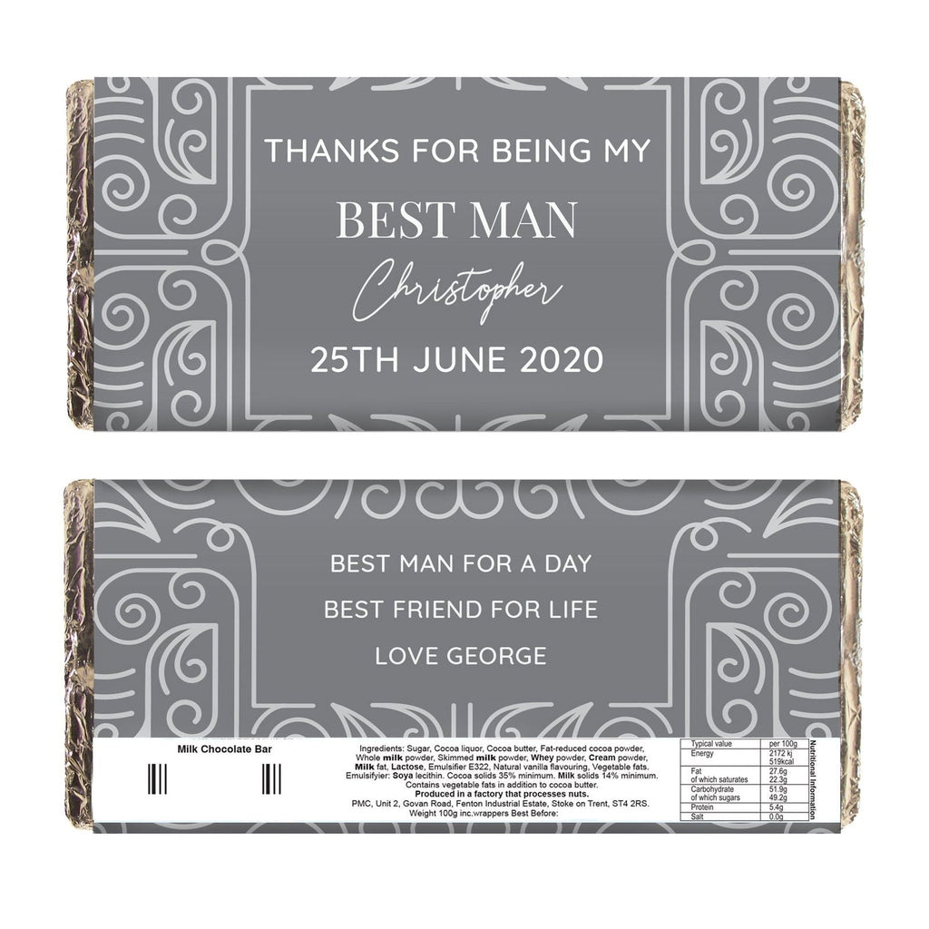 Personalised Congratulations Milk Chocolate Bar