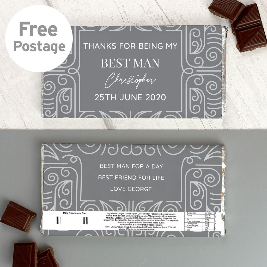 Personalised Congratulations Milk Chocolate Bar