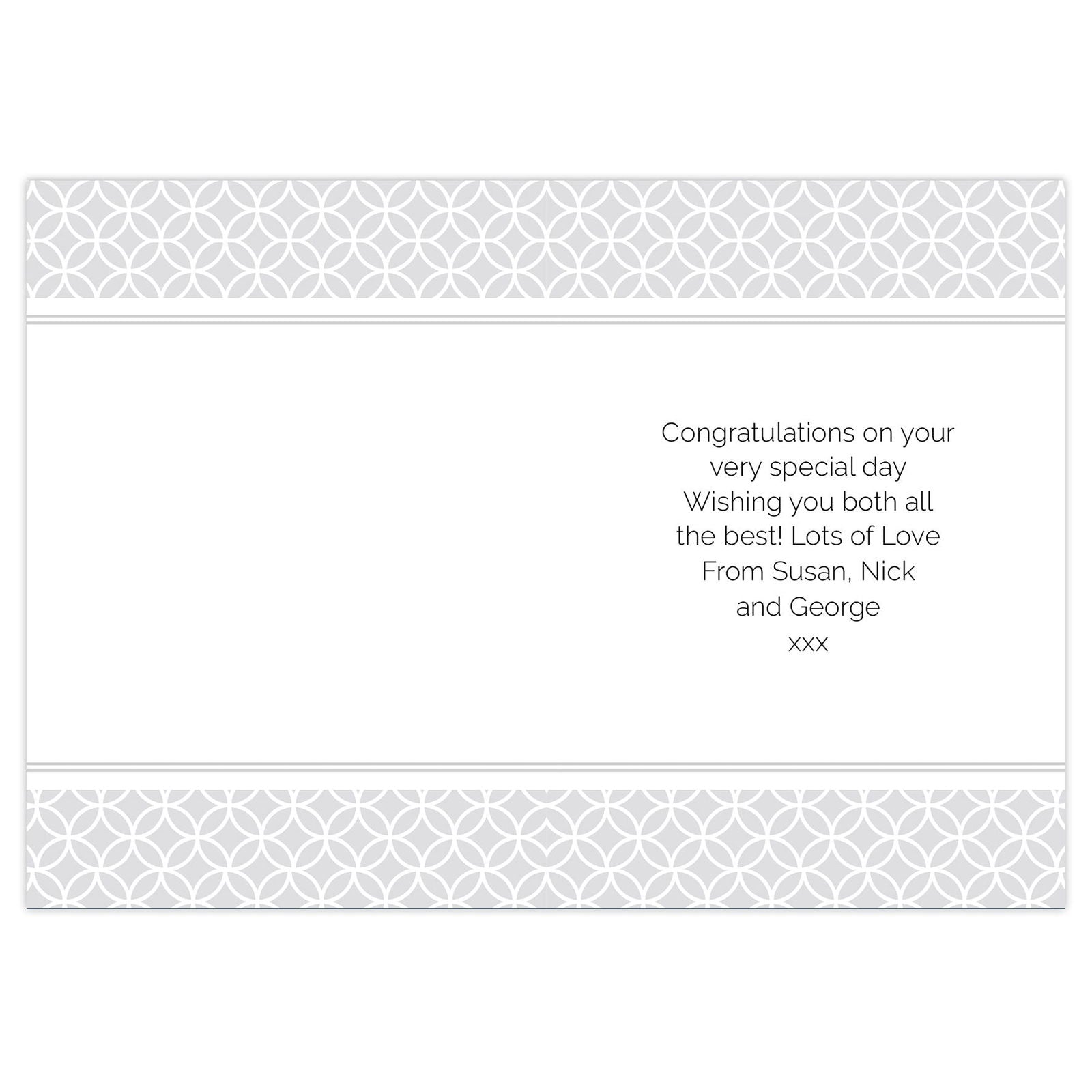 Personalised Couple Congratulations Card