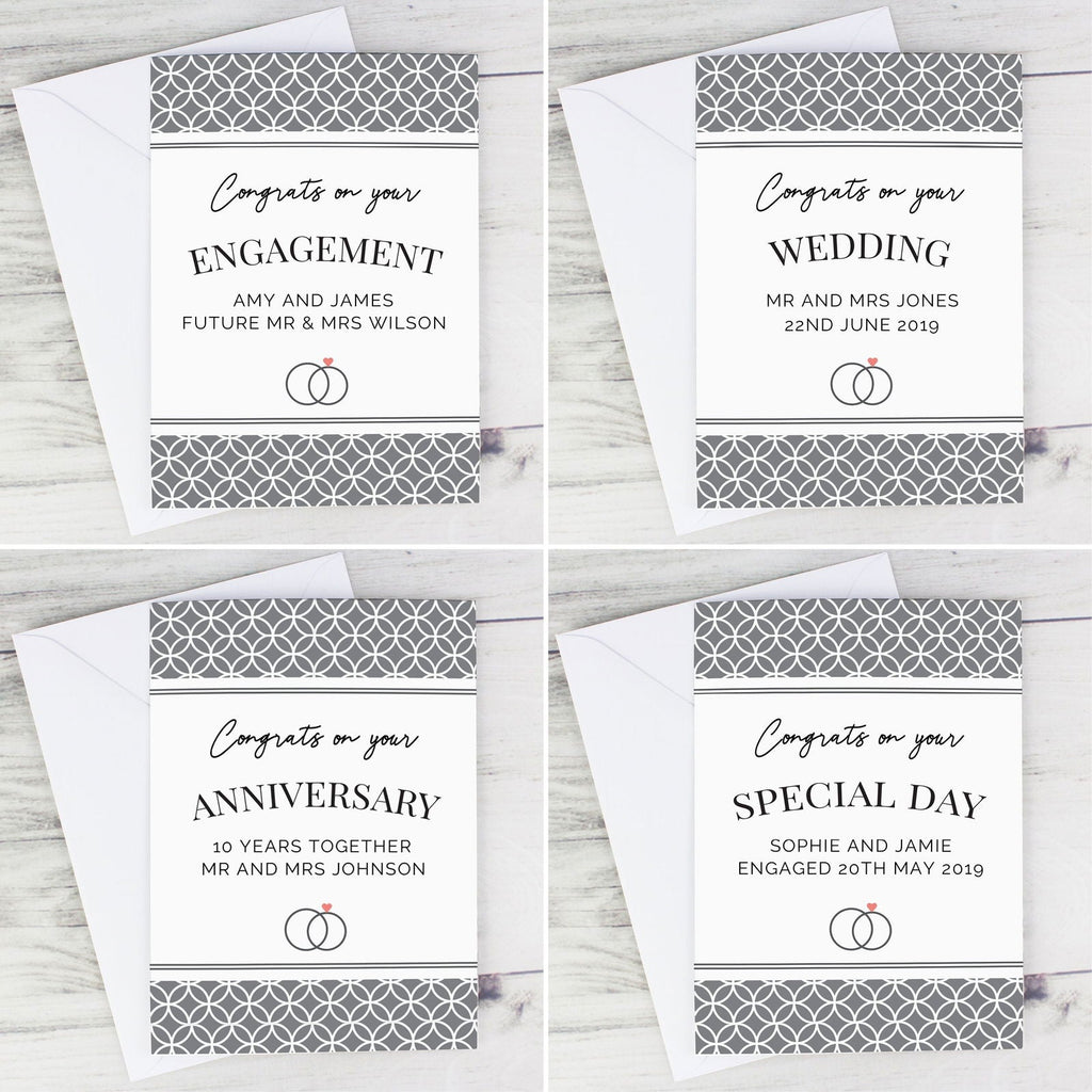 Personalised Couple Congratulations Card