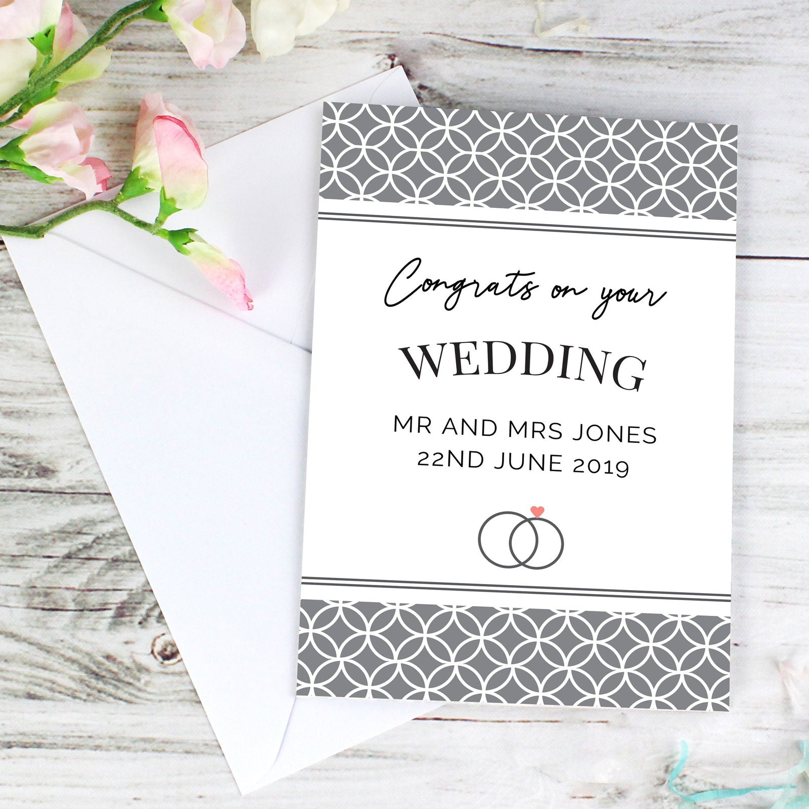 Personalised Couple Congratulations Card