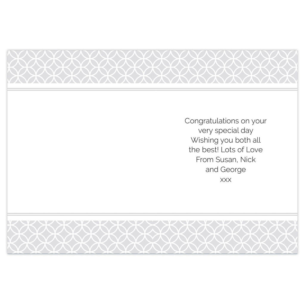 Personalised Couple Congratulations Card