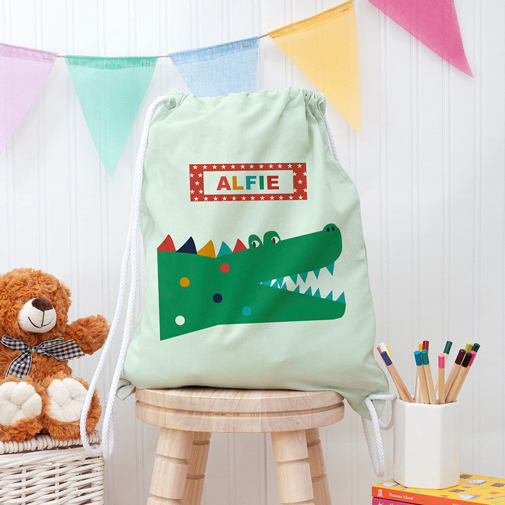 Personalised Crocodile Pe Kit Bag