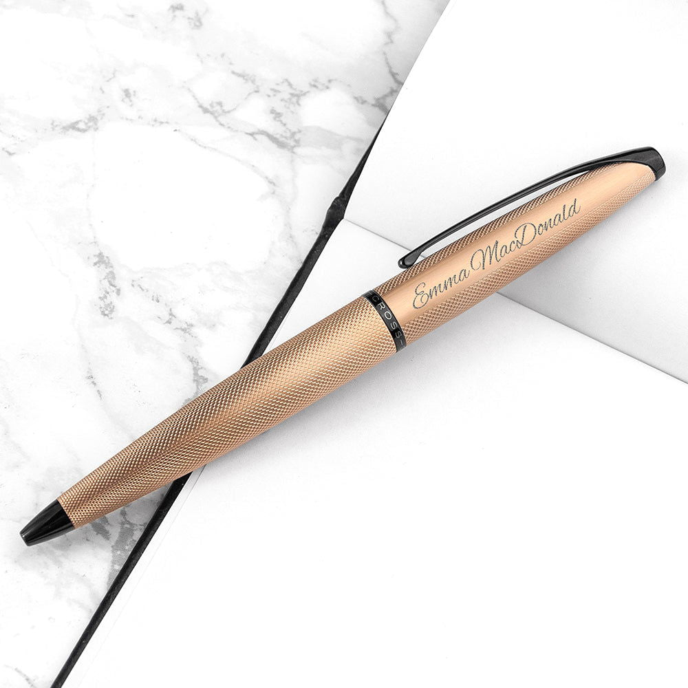 Personalised Cross Atx Pen In Rose Gold