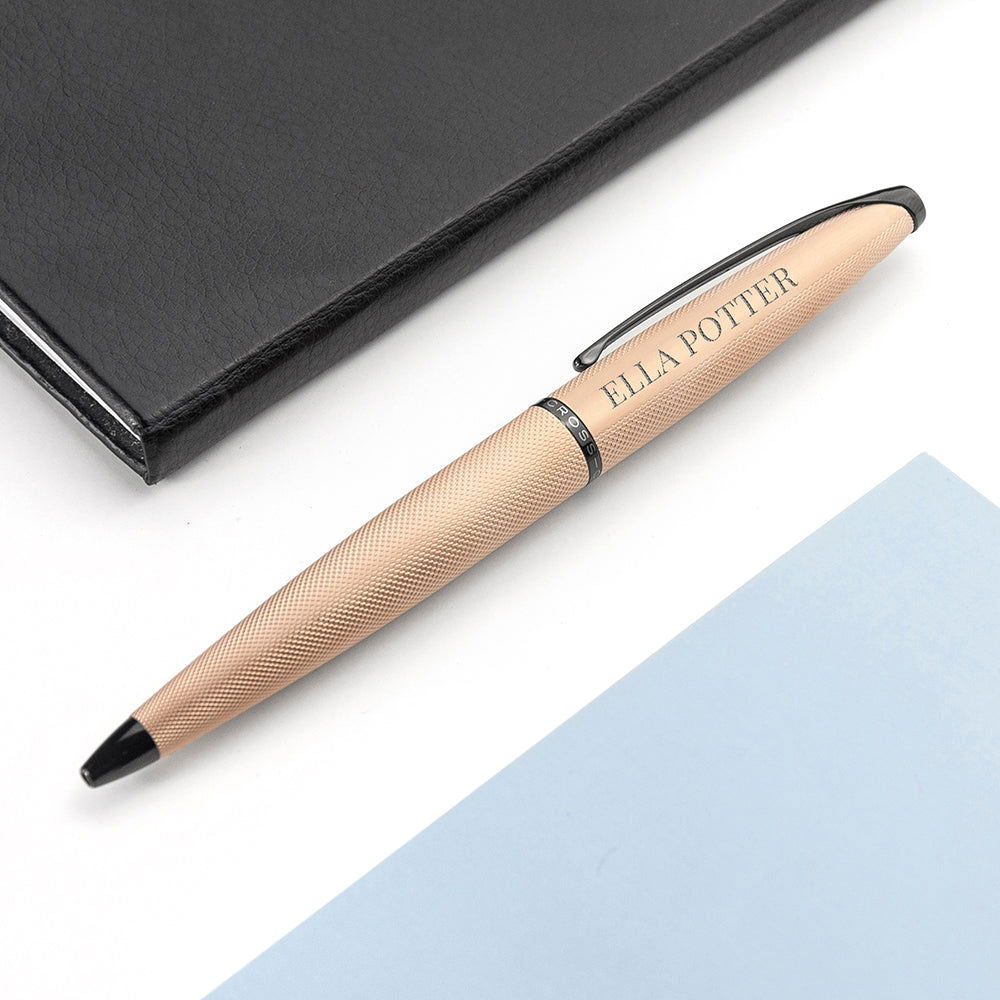 Personalised Cross Atx Pen In Rose Gold