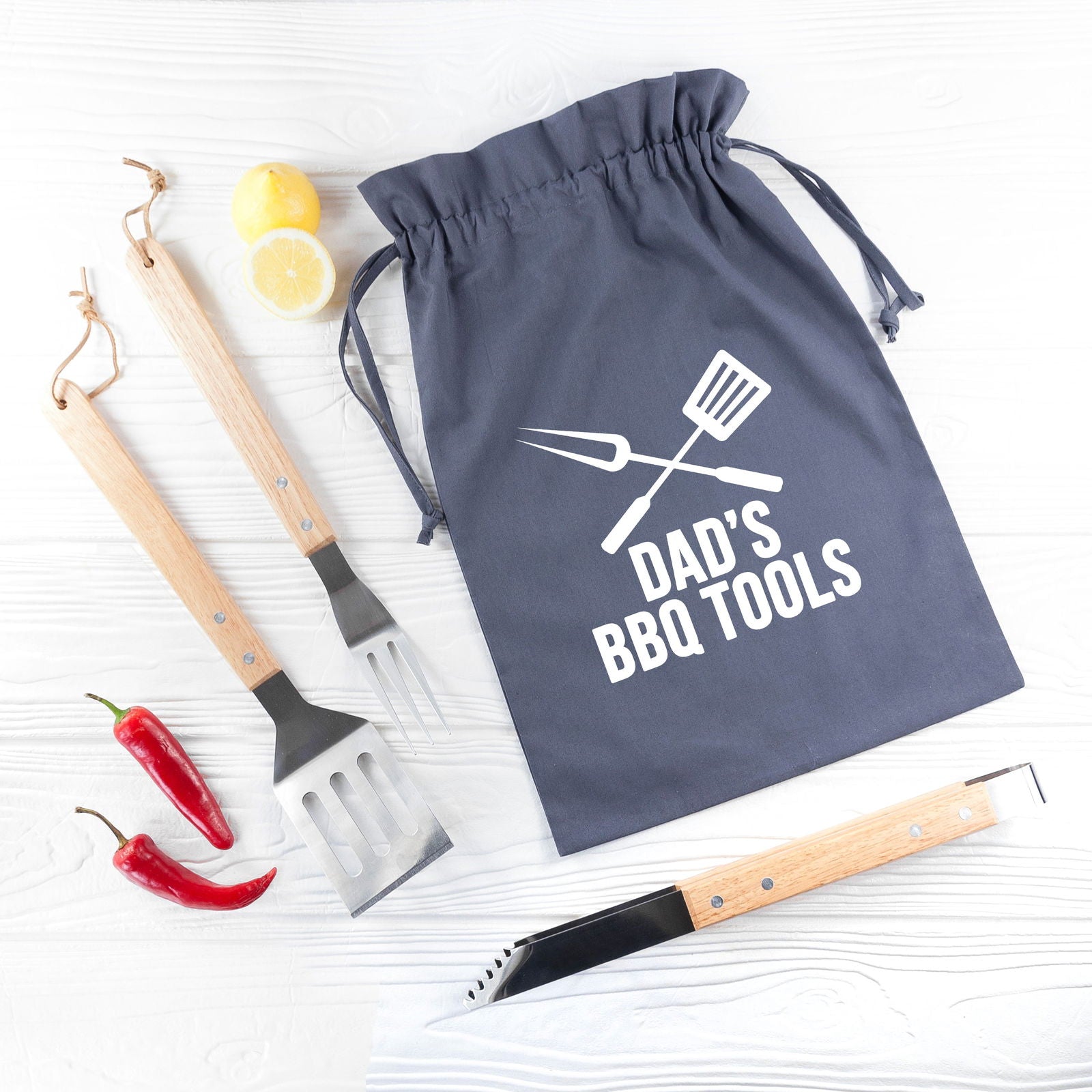 Personalised Dad's Bbq Tool Kit