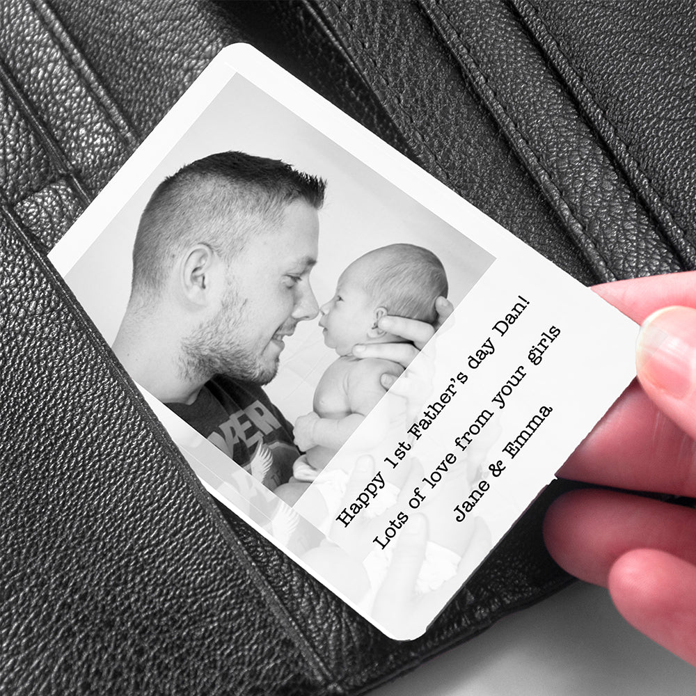 Personalised Dad's Photo Wallet Keepsake