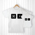 Personalised Daddy And Me Command+V Set