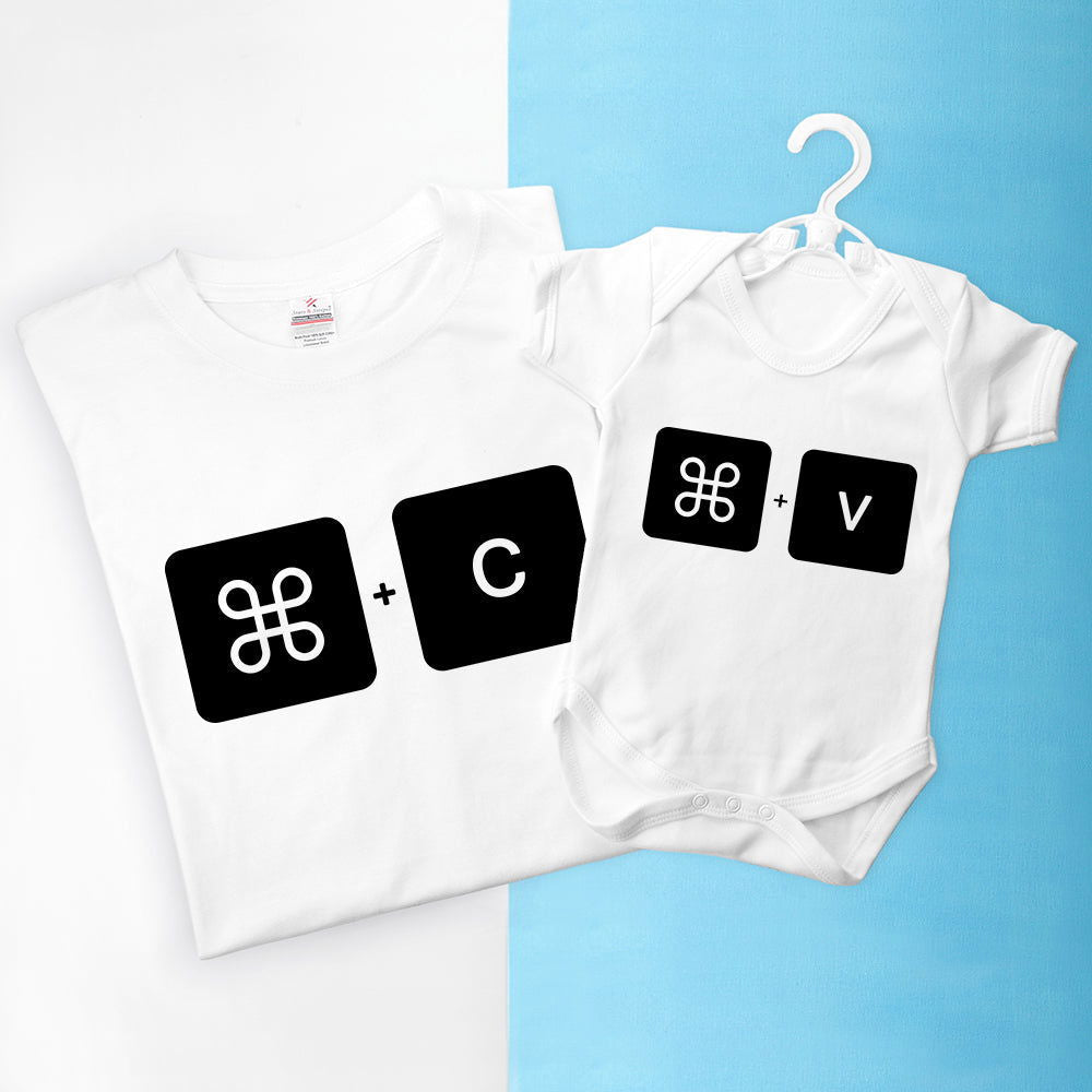 Personalised Daddy And Me Command+V Set
