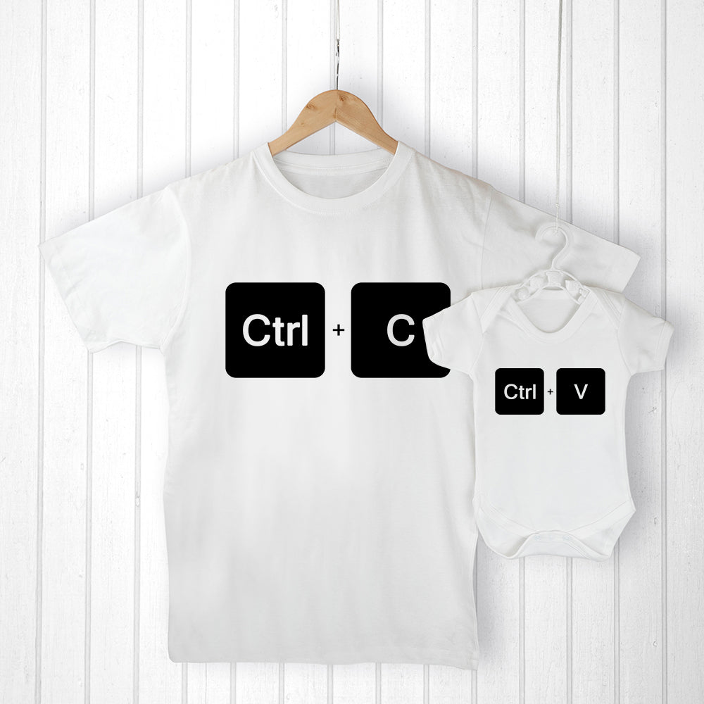 Personalised Daddy And Me Copy Paste Set