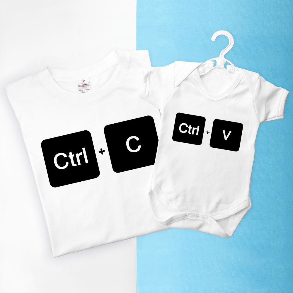 Personalised Daddy And Me Copy Paste Set
