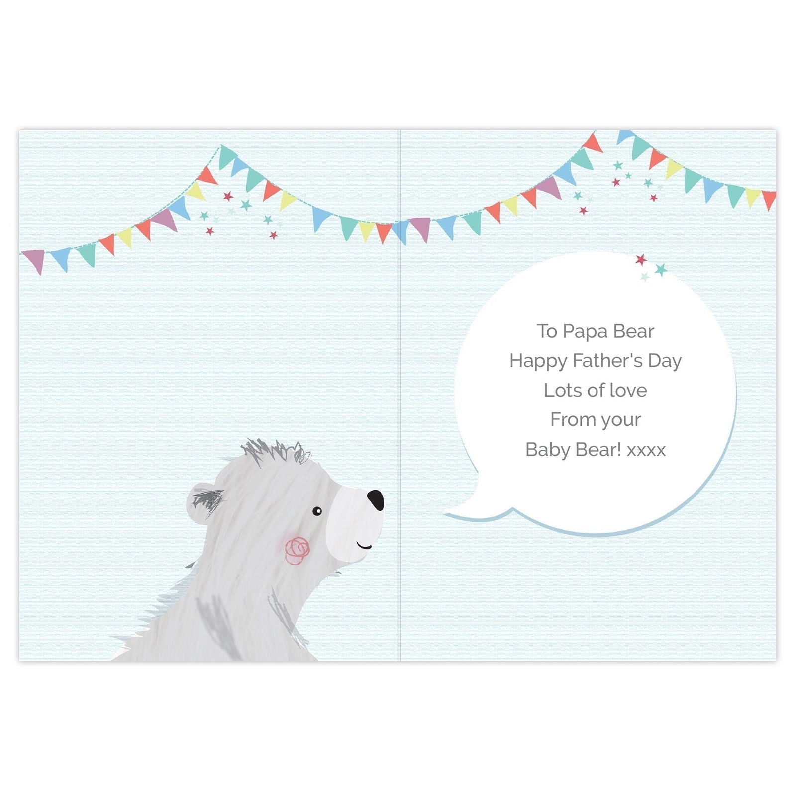 Personalised Daddy Bear Card