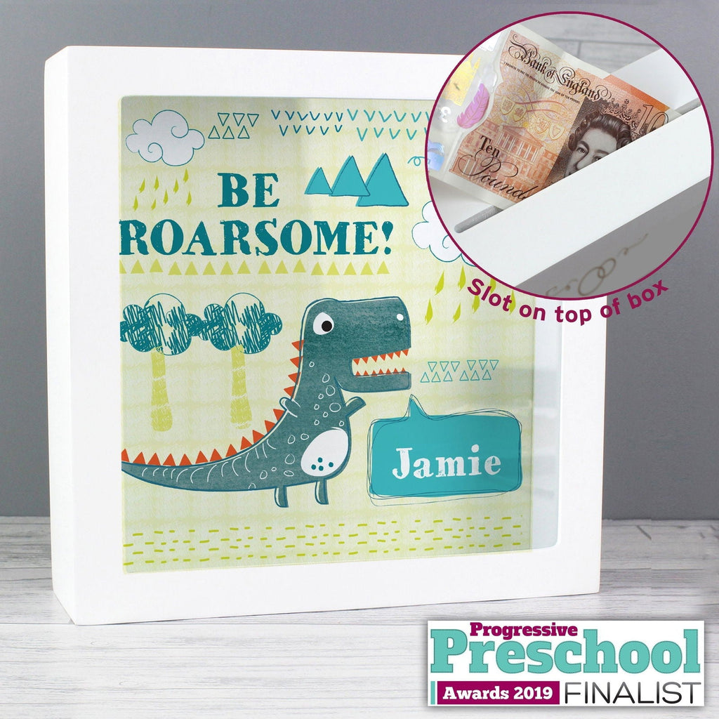 Personalised Dinosaur Fund And Keepsake Box
