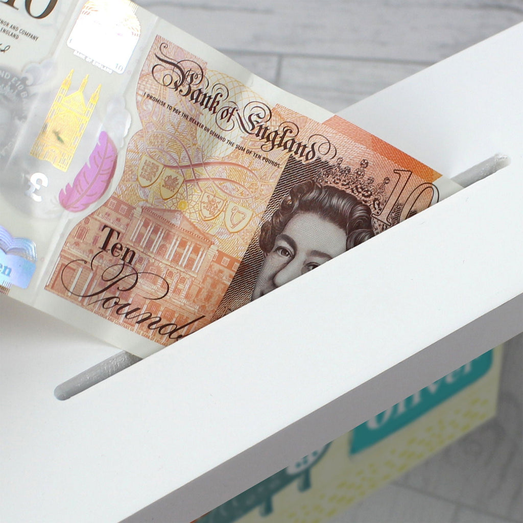 Personalised Dinosaur Fund And Keepsake Box