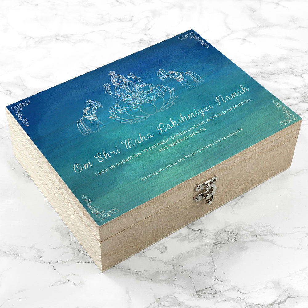 Personalised Diwali Lakshmi Keepsake Box