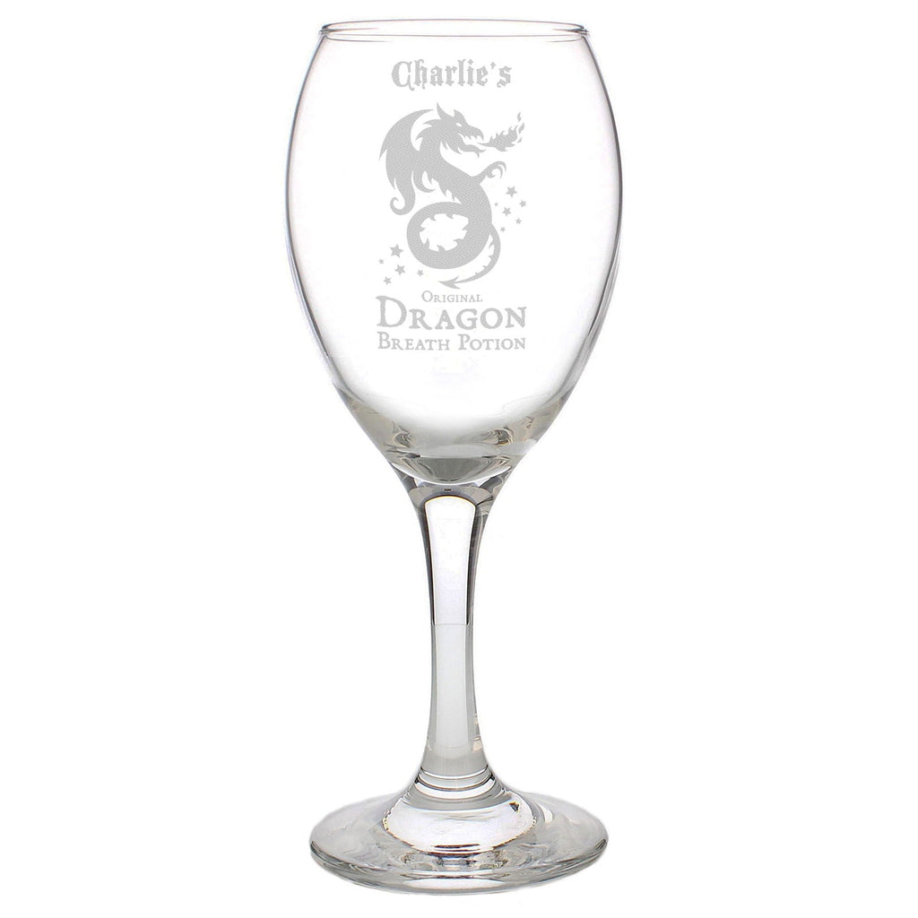 Personalised Dragon Breath Potion Wine Glass