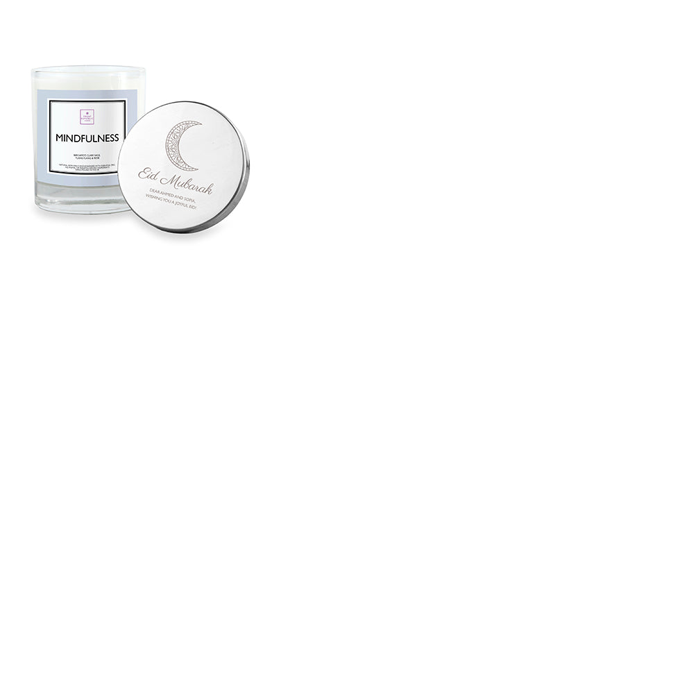 Personalised Eid Mubarak Mindfulness Scented Candle