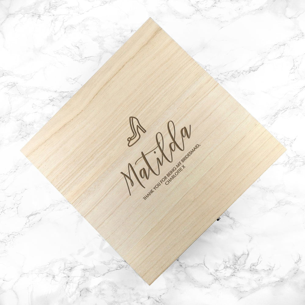 Personalised Elegant Wedding Keepsake Box