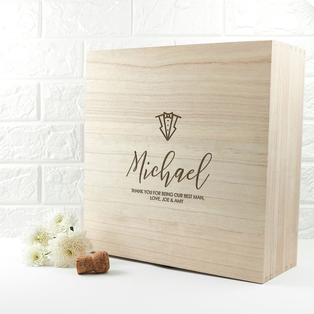 Personalised Elegant Wedding Keepsake Box