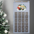 Personalised Elf 2025 Advent Calendar In Silver Grey