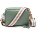 Personalised Elie Beaumont Mint Bag With Biscuit Strap