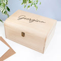 Personalised Engraved Name Keepsake Chest